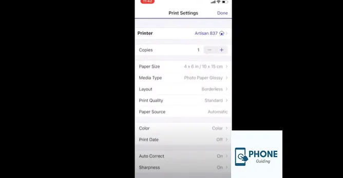 How Can I Change Print Size When Printing From iPhone?