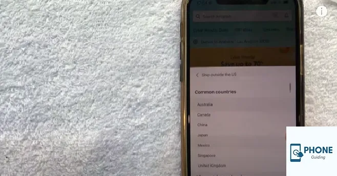 How to Change Amazon Country On iPhone?