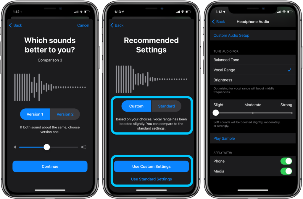 Change Headphone Settings on iPhone: