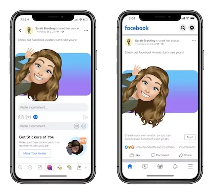 Find Facebook Avatar on iPhone