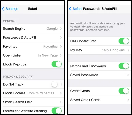 How to modify the iPhone's Address Autofill? How to modify the iPhone's Address Autofill?