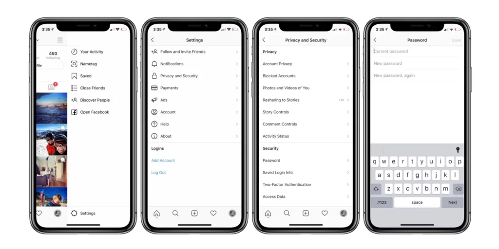 Modify Your Instagram Password On iPhone