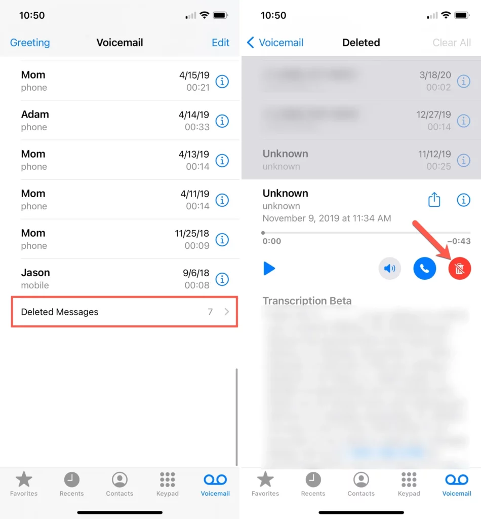 The Process to Recover Voice Mail on iPhone