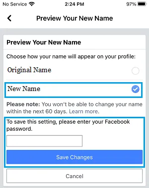 What Rules Govern Name Changes On Facebook