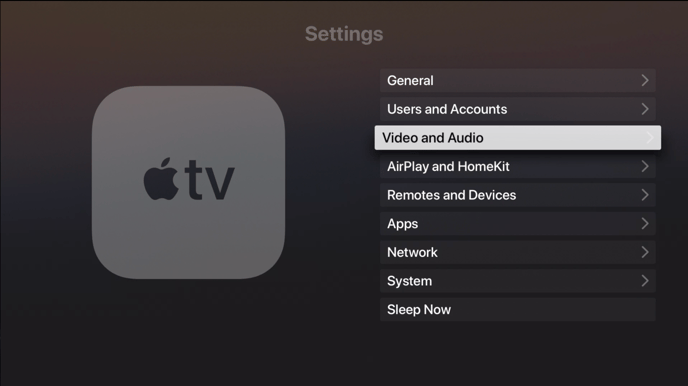 Changing Video Playback Settings on Apple TV App Changing Video Playback Settings on Apple TV App