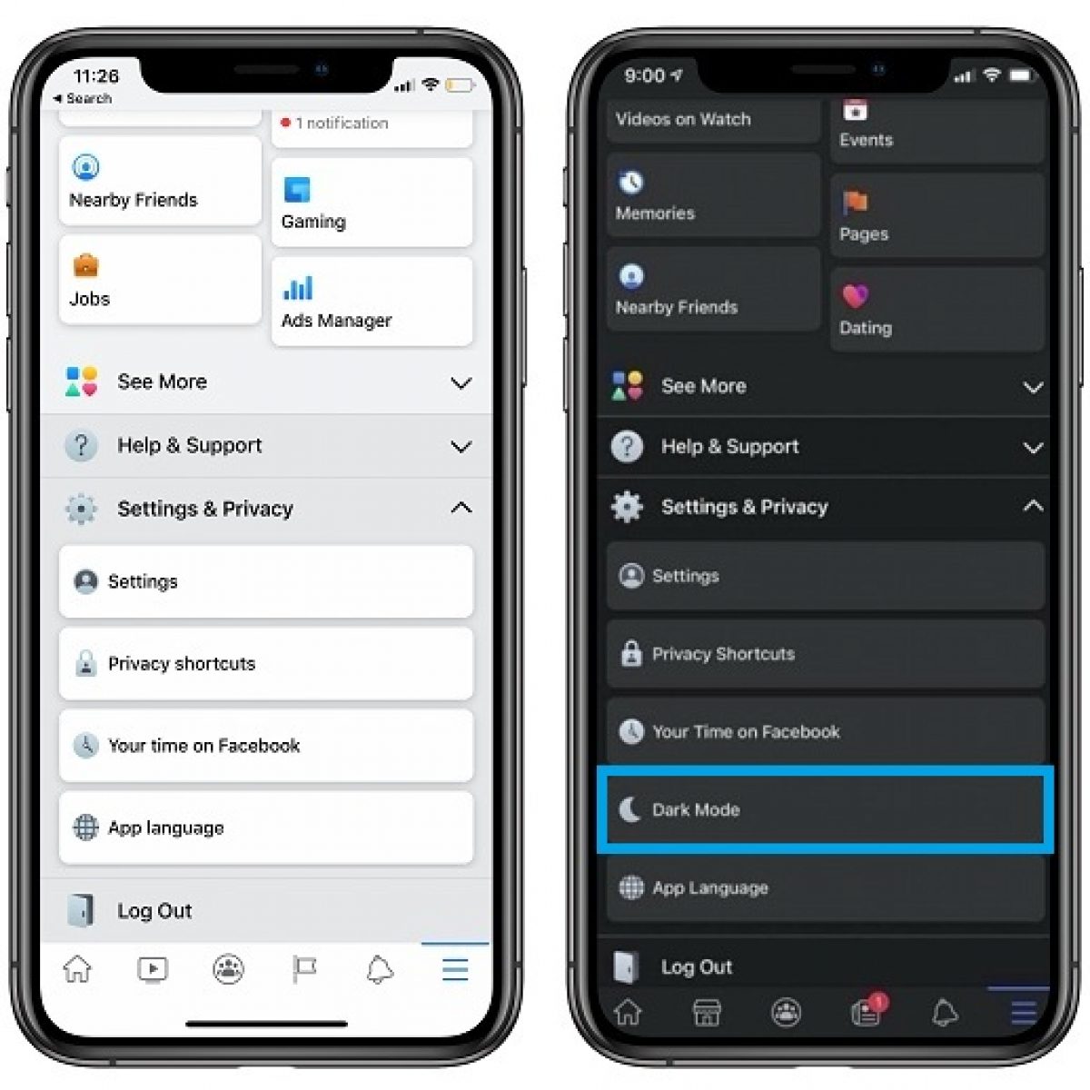 How to Change Facebook to Dark Mode On iPhone