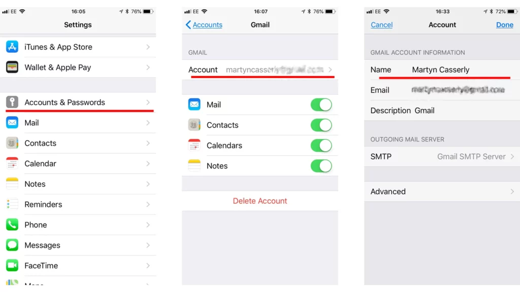 How to Alter the Display Name of Your Email Sender Name On An iPhone or iPad