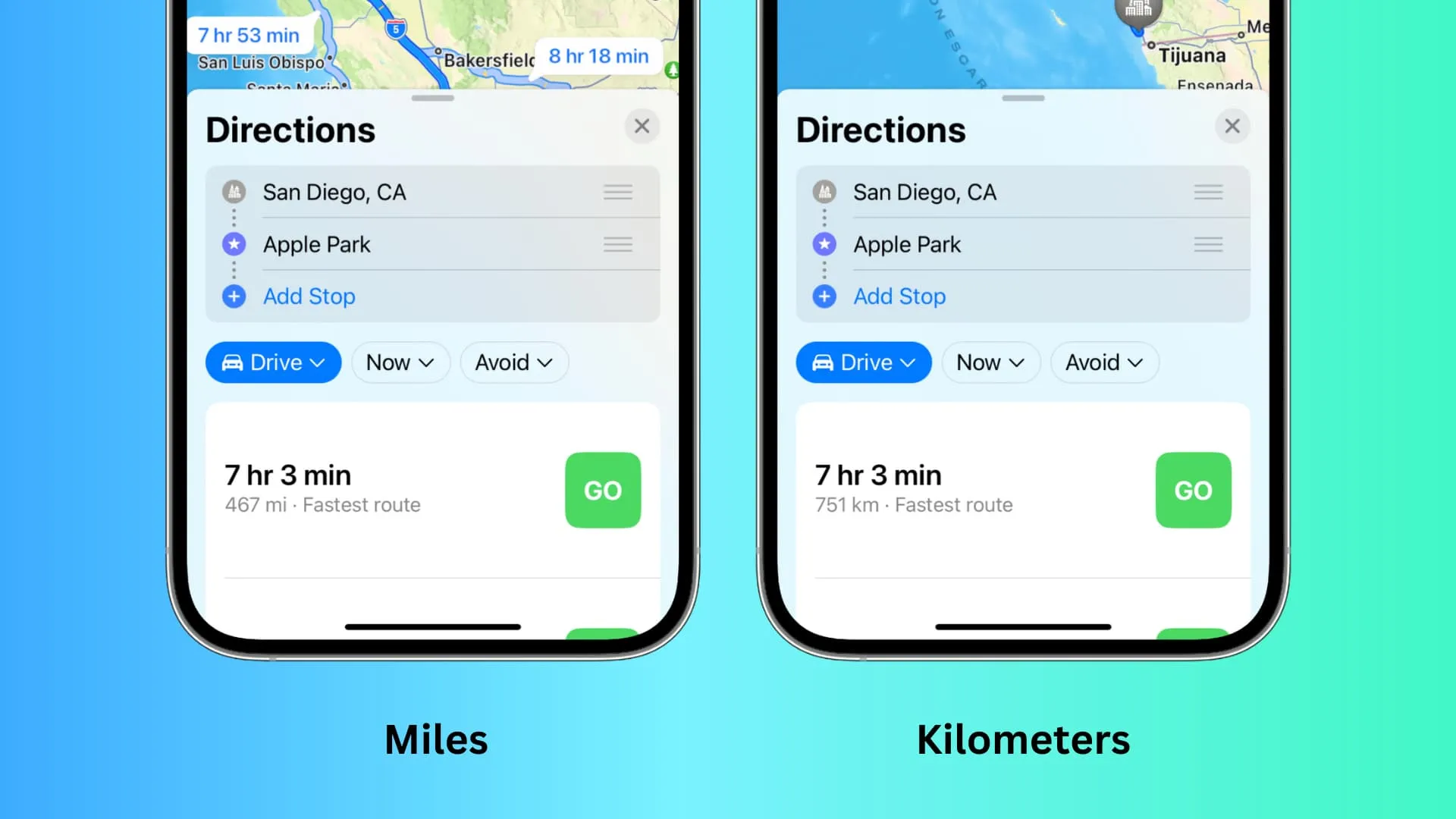How to Change From kilometers to Miles On iPhone