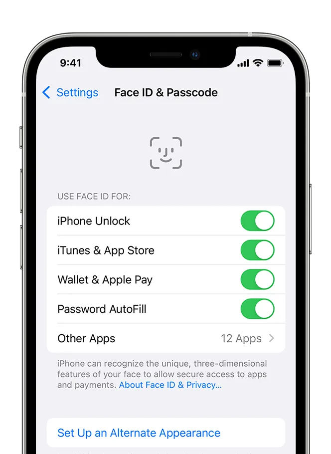 How Do I Enable Biometric Face ID on My iPhone?