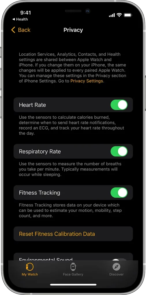 How do I activate the fitness app on my iPhone