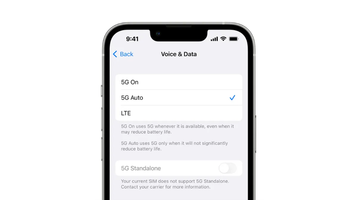 How to Turn On or Off 5G on iPhone