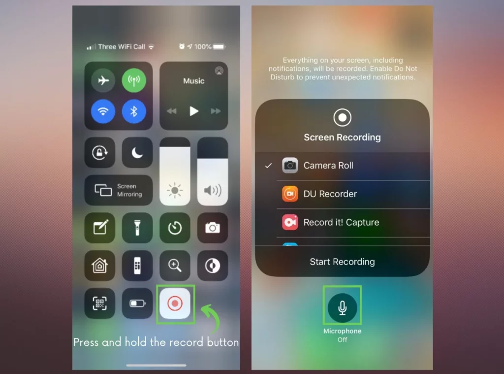 How to Screen Record with Sound on iPhone 14 Pro