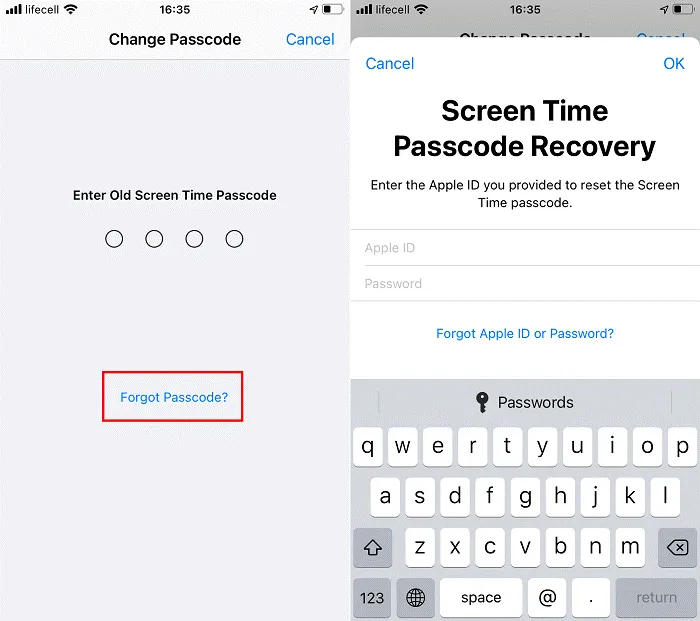 Change Screen Time Passcode Change Screen Time Passcode