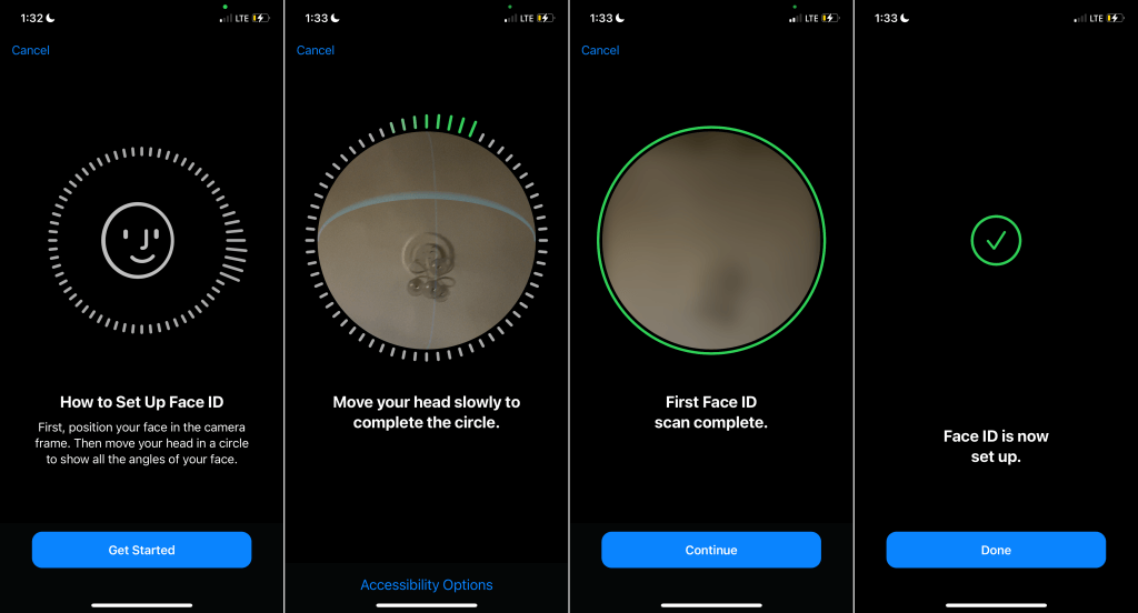 Verify Face ID Settings